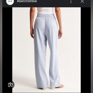 Abercrombie high waist linen pull on pants, size xxs
